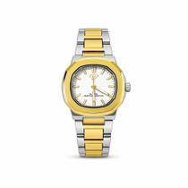 Relógio Geneve Elegance Golden Slim Misto Pequeno Delicado 30mm