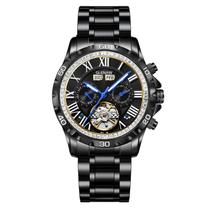 Relógio GLENAW Mechanical Skeleton Tourbillon com diamantes para homens Relógio GLENAW Mechanical Skeleton Tourbillon com diamantes para homens