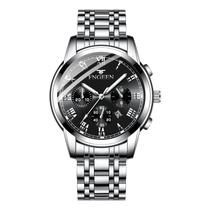 Relógio Glow-in-the-Dark Calendar Business Steel Strap Men