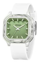 Relógio Gosasa Fashion feminino com mostrador quadrado impermeável verde Relógio Gosasa Fashion feminino com mostrador quadrado impermeável verde