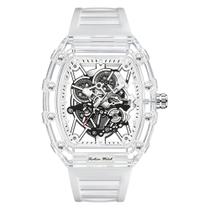 Relógio Gosasa Fashion Hollowed Tonneau transparente para homens Relógio Gosasa Fashion Hollowed Tonneau transparente para homens
