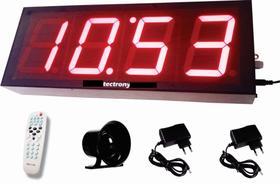 Relogio Grande com Sirene e controle remoto para empresas 140 horarios