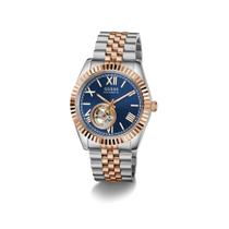 Relógio Guess Automático Masculino Bicolor Fundo Azul - GW0984G5