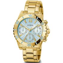 Relógio GUESS feminino analógico dourado azul GW0696L2 Relógio GUESS feminino analógico dourado azul GW0696L2