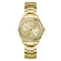 Relógio GUESS feminino analógico dourado strass GW0685L2 Relógio GUESS feminino analógico dourado strass GW0685L2