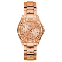 Relógio GUESS feminino analógico rosê strass GW0685L3 Relógio GUESS feminino analógico rosê strass GW0685L3