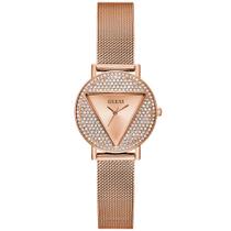 Relógio GUESS feminino analógico rosê strass triangulo GW0671L3 Relógio GUESS feminino analógico rosê strass triangulo GW0671L3