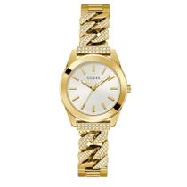 Relógio GUESS feminino dourado analógico c Relógio GUESS feminino dourado analógico c