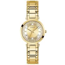 Relógio GUESS feminino dourado fundo transparente GW0470L2