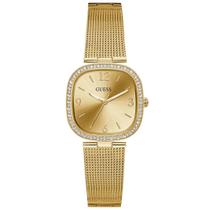 Relógio GUESS feminino dourado quadrado esteira GW0354L2 Relógio GUESS feminino dourado quadrado esteira GW0354L2