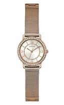 Relógio GUESS Feminino - Dourado Rosa com Mostrador Branco - Caixa 28mm Relógio GUESS Feminino - Dourado Rosa com Mostrador Branco - Caixa 28mm