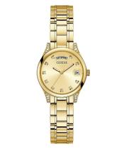Relógio GUESS feminino dourado strass GW0385L2