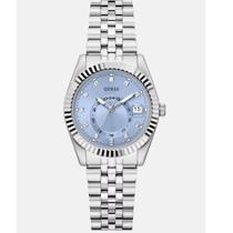 Relógio Guess Feminino Jada Prata Azul Gw093 Riviera 24horas Prateado Azul-claro