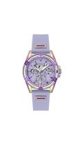 Relógio GUESS Feminino - Pulseira Roxa e Mostrador Lavanda - Caixa 40mm