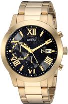 Relógio GUESS Gold-Tone Stainless Steel +Black Chronogaph U0668G8 Relógio GUESS Gold-Tone Stainless Steel +Black Chronogaph U0668G8