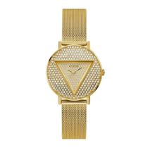 Relógio GUESS Ladies 36 mm, caixa dourada, mostrador em champanhe