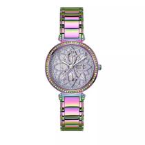 Relógio GUESS Ladies 36 mm com pulseira iridescente com mostrador lavanda