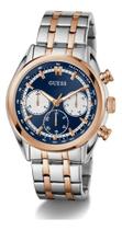 Relógio Guess Masculino Bicolor Rosé Multifunção Gw0971g5 Prateado Ouro Rose Gold Azul