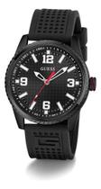 Relógio Guess Masculino Esportivo Silicone Preto Gw0890g2 - Preto - Branco - Preto