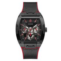 Relógio GUESS masculino preto vermelho borracha GW0202G7