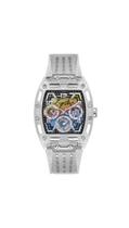 Relógio GUESS para homens GUESS 44 mm Rainbow Dial Clear Case