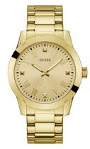 Relógio GUESS para homens GUESS Gold Tone Strap, caixa de 44 mm