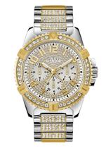 Relógio GUESS Stainless Steel + Gold-Tone Crystal U0799G4
