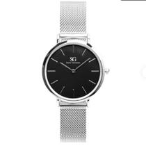 Relógio Harlem Black Silver 32 mm - Saint Germain