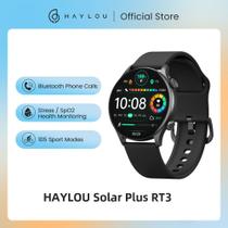 Relógio Haylou Solar Plus RT3, Amoled 1.43, Faz e Recebe Lig, IP68, Esportes BT 5.2 LS16