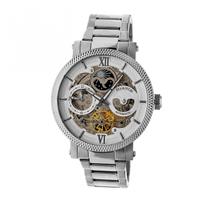 Relógio HERITOR Aries Skeleton Automatic para homens em aço inoxidável