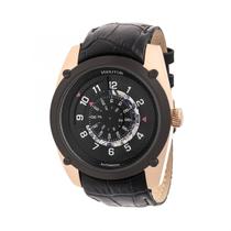 Relógio HERITOR Automatic Daniels Semi-Skeleton Leather Rose Gold