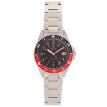 Relógio HERITOR Calder Automatic Silver/Preto-Vermelho em Aço Inoxidável