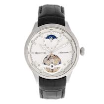 Relógio HERITOR Gregory Automatic Silver Semi Skeleton Masculino