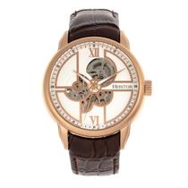 Relógio HERITOR Sanford Automatic Semi Skeleton Masculino Marrom