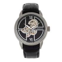 Relógio HERITOR Sanford Automatic Semi Skeleton masculino preto