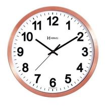 Relógio Herweg Parede Alumínio Rosê Fosco 36,5Cm