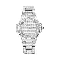 Relógio Hip Hop Automático De Aço Inoxidável Com Diamantes Para Homens MISSFOX Ice out