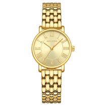 Relógio HOLSTOUR Gold para mulheres com mostrador romano vintage de 30 m w.r.