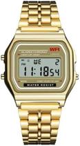 Relógio Homens e Mulheres Digital Wr Vintage Retro Prata Rose Dourado Preto