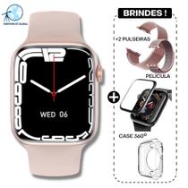 Relógio I W O W27 PRO Smartwatch Mod 2022 Serie 7 V.Global + Milanese + Nylon + Case + Película - WATCH-IWO