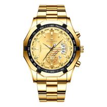 Relógio impermeável não mecânico com mostrador grande de 44 mm