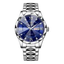 Relógio impermeável que brilha no escuro com calendário duplo masculino 43 mm Relógio impermeável que brilha no escuro com calendário duplo masculino 43 mm