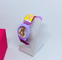 Relógio Infantil Analógico Quartzo Menino e Menina Personagens Disney Frozen Stitch angel Sonic Pulseira 3D Desenho Cor: