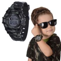 Relógio Infantil Camuflado Xinjia com Cronometro Resistente a Água XJ861