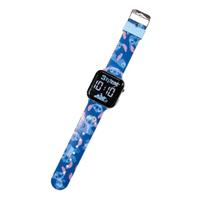 Relógio infantil de pulso stitch com led digital data e hora