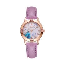 Relógio Infantil De Quartzo Da Princesa Elsa Frozen Da Disney Para Meninas, Presente De Natal