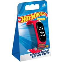 Relógio Infantil Digital Botton Racer Hot Wheels Fun