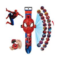 Relógio Infantil Digital com Projeção - Disney, Marvel, Spiderman, Minnie e McQueen