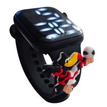 Relógio Infantil Digital Flamengo LED Mascote Futebol - Smactudo