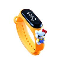 Relógio Infantil Digital Led À Prova D'água Desenho Animado Hello Kitty